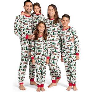 Family Matching, Festive Christmas Pajama Sets, Cotton